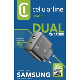 CARICABATTERIA SAMSUNG DUAL SUPER FAST CHARGER 25W